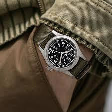 Hamilton漢彌爾頓KHAKI FIELD MECHANICAL 38mm機械軍錶Nato帆布錶帶