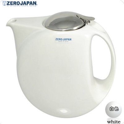 【ZERO JAPAN】月亮陶瓷不鏽鋼蓋壺(白)1300cc??優惠1290元含運