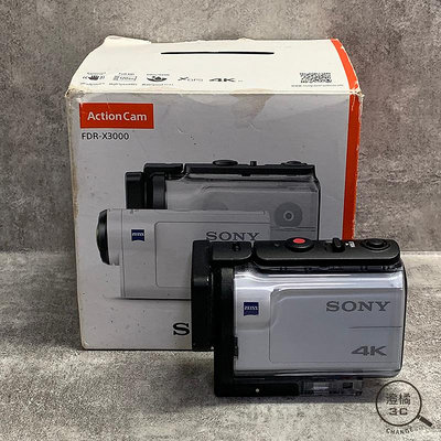 『澄橘』SONY FDR-X3000  4K 運動攝影機 白 二手 中古《歡迎折抵 相機租借 攝影機租借》A66581