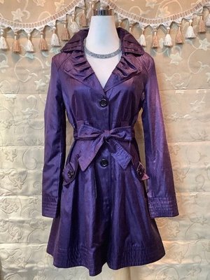 【性感貝貝1館】珍珠紫色風衣大衣外套, Joseph Bazaar Top-Do Lanvin YenLine設計師品牌