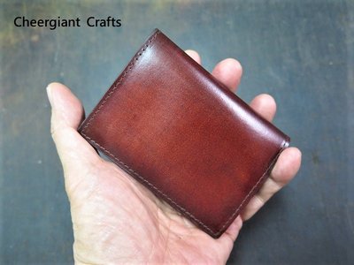 真皮名片皮夾 卡片皮夾可訂顏色手工皮件leather craft visiting card wallet