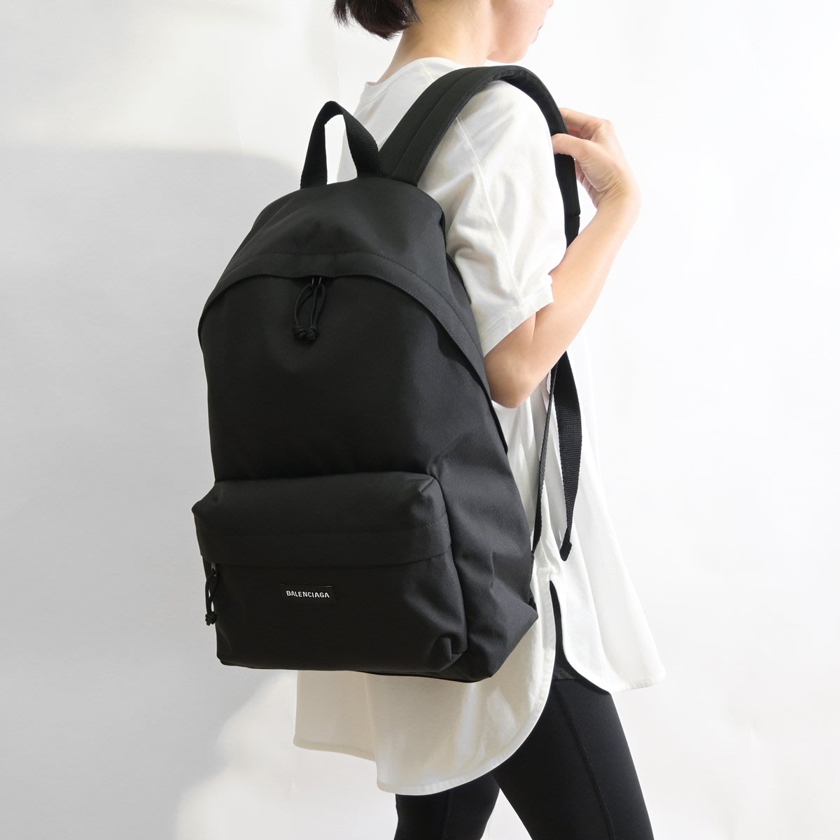 【折扣預購】23春夏正品BALENCIAGA Explorer backpack黑色大款