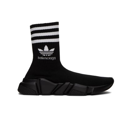 [全新真品代購-S/S23 SALE!] BALENCIAGA X adidas 黑色 襪套鞋 (巴黎世家) SPEED