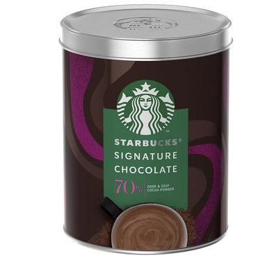 《FOS》日本 Starbucks 星巴克 熱可可 黑巧克力 295g 即溶沖泡 溫暖 上班族 女生 生理期 冬天 美味 熱銷 必買 新款