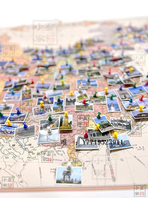 地圖旅游地圖標記可圖釘打卡記錄規劃中國世界地圖留念書房禮物背景墻掛圖