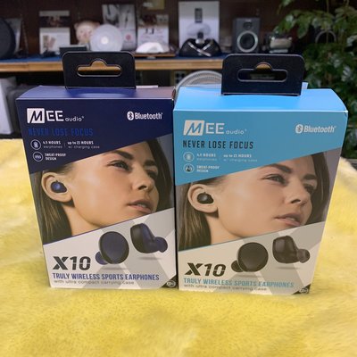 特價 視聽影訊 MEE audio X10 耳機 送袋公司貨 真無線 藍芽耳機 IPX5防汗水 公司貨保固1年另ATH