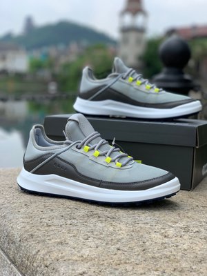 ECCO愛步高爾夫球鞋 2023新款核心系列 151304 透氧運動鞋男 灰色  39-44