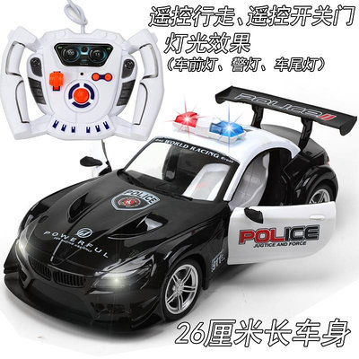 遙控玩具 動遙控燈光仿真悍馬特警車110公安警察車男孩汽車越野賽車玩具