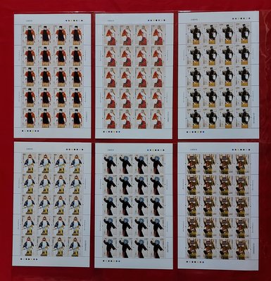 【有一套郵便局】大陸郵票 2008-3京劇凈角郵票1版6全張20套郵票原膠全品(16)