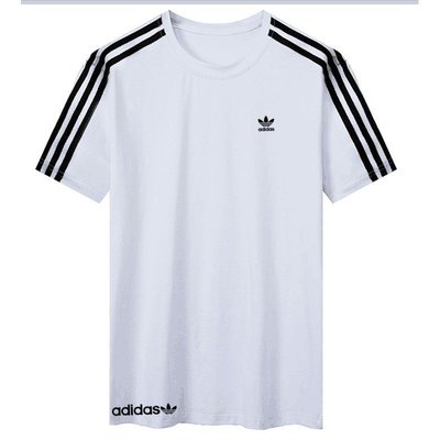 100％原廠Adidas 愛迪達  夏季 情侶短袖 T恤 打底衫 體恤 三條槓 半袖 衣服上衣 男女短袖