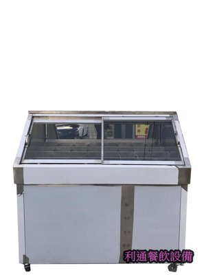 《利通餐飲設備》不鏽鋼滷味展示台 魯味展示台 鹹酥雞展示台 展示台冰箱 (格子可抽取）格子式