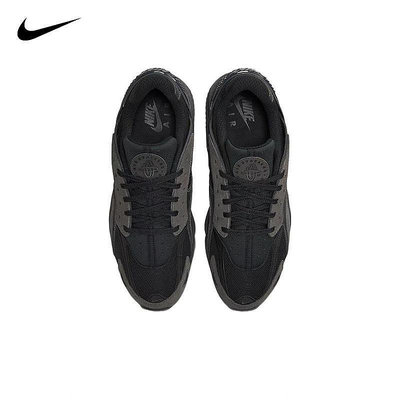 Nike Air Huarache Runner 耐吉 慢跑鞋 武士鞋 麂皮 黑 白 DZ3306002/100【雅妤潮鞋】