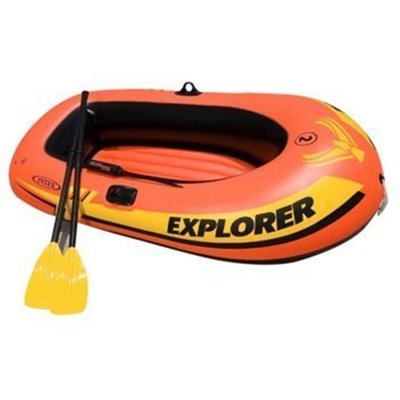 【熱賣下殺】INTEX探險者兩人三人親子充氣船皮劃艇橡皮艇送船槳氣泵