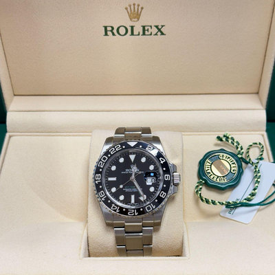 Rolex 勞力士 116710LN 停產綠針 GMT 皮蛋錶 兩地時間 非蝙蝠俠 百事 格林威治