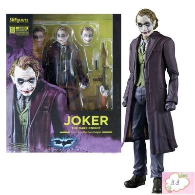 【途景】DC蝙蝠俠黑暗騎士電影SHF小丑Joker希斯萊杰可動手辦人偶模型玩具