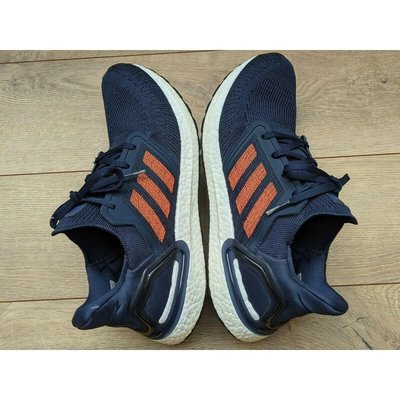 【正品】Adidas Ultra Boost 20 深藍 橘紅 慢跑 運動 EG0693潮鞋