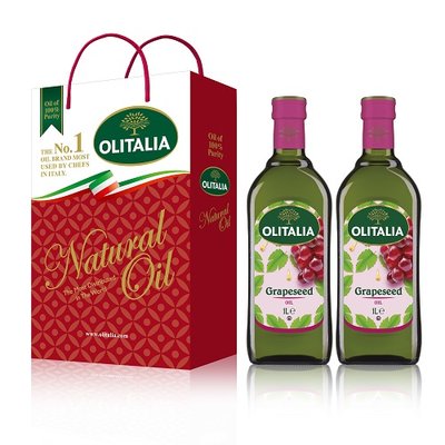 Olitalia 奧利塔葡萄籽油禮盒組(1000mlx2瓶)
