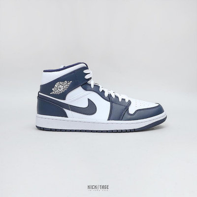 AIR JORDAN 1 MID Obsidian 黑曜石 深藍 中筒 AJ1 休閒鞋【554724-174】【雅妤潮鞋】