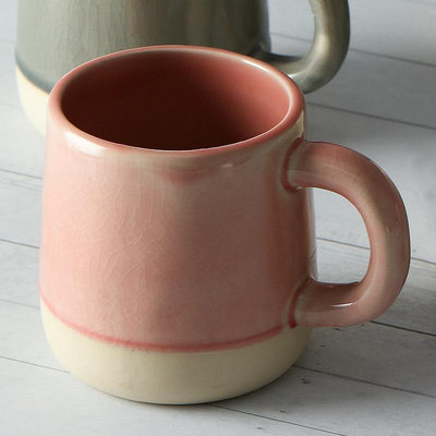 【自營】日本進口美濃燒馬克杯彩色冰裂紋陶瓷杯子水杯茶杯咖啡杯