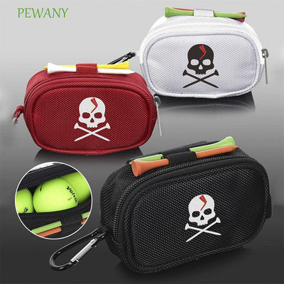 PEWANY Skull Golf Zip 手提包便攜式運動包腰包適用於高爾夫球手手提包 T 恤支架收納袋