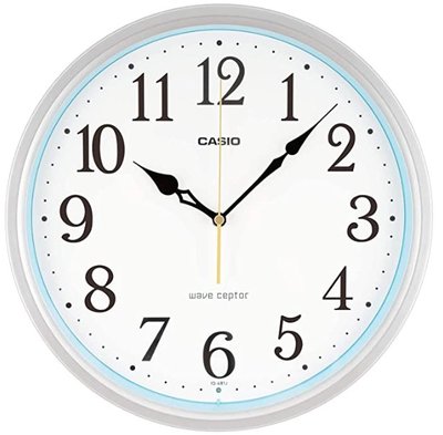 14530A 日本進口 好品質 正品 CASIO卡西歐 圓形簡約掛鐘電波鐘 牆鐘夜燈時鐘數字鐘錶送禮禮品家飾