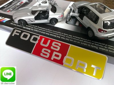 FORD 福特 FOCUS SPORT 4D 5D ST RS S 鋁合金貼貼標 德國旗 金屬貼標 鋁質貼標 改裝標