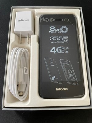 「私人好貨」🔥備用機 InFocus M2+ 8GB 原廠盒裝/含配件 小孩機 中古 二手手機 自售 空機 長輩機