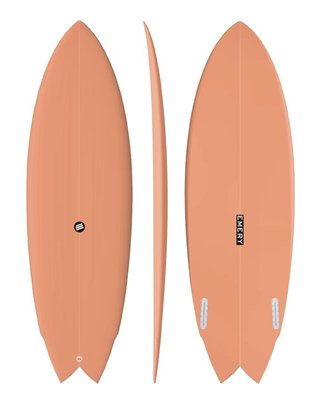 衝浪板-EMERY 復古魚板 Retro Bay Twin Fin 沖浪板 沖浪 fish board滑水板