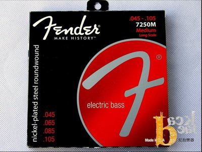 [ 反拍樂器 ] Fender Bass弦 7250M 0.45-0.105(免運費)