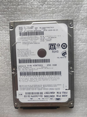 【電腦零件補給站】Fujitsu MJA2250BH 250GB 5400 RPM 2.5吋 SATA 硬碟