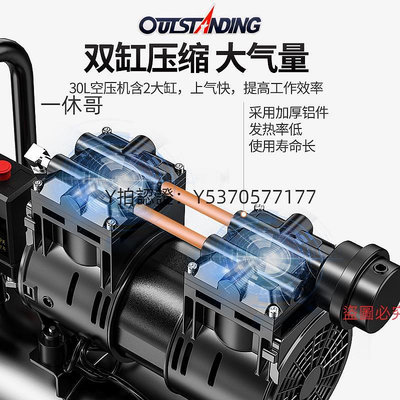 壓縮機 空壓機靜音無油小型迷你家專用超便攜式微聲充壓縮器汽釘打氣泵
