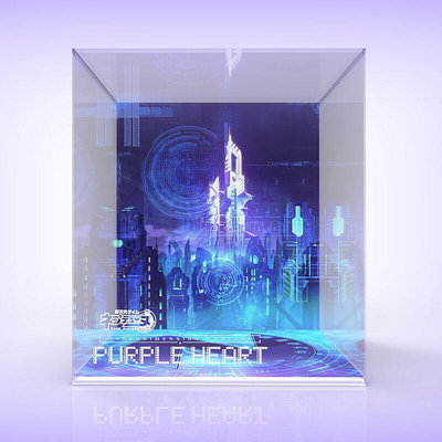 眾信優品 【超新品】Alter 超次元游戲：海王星 紫色之心 亞克力防塵展示盒 MX3110