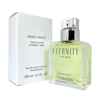 ☆MOMO小屋☆ Calvin Klein cK Eternity 永恆 男性淡香水 100ml TESTER-環保盒