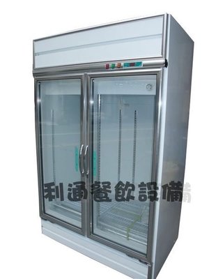《利通餐飲設備》RS-S2003 2門-玻璃冰箱.冷藏.(970L).瑞興 /台灣瑞興 ～～雙門冷藏冰箱 飲料櫃 小菜櫃
