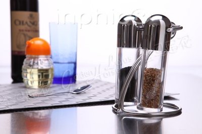 INPHIC-創意廚具時尚廚房調味瓶罐 磁吸式不鏽鋼調味架套裝
