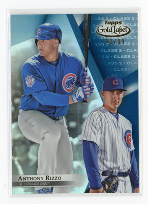 ANTHONY RIZZO 2018 Topps Gold Label Class 2 Blue /99 小熊/洋基 瑞佐