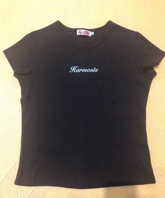HARMONIE黑色短袖T恤 S