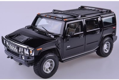 悍馬 Hummer H2 SUV 黑色 HM36631 1:18 合金車 模型 預購 阿米格Amigo