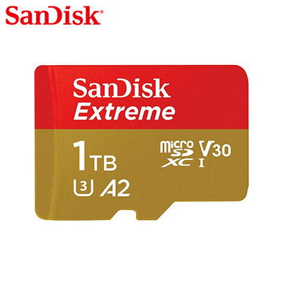 SANDISK Extreme 1TB A2 V30 microSD U3 記憶卡 支援4K(SD-SQXAV-1TB)