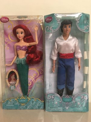 美國版Disney美人魚公主&amp;王子芭比娃娃/兩盒一組
