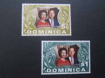 【雲品4】多米尼加Dominica 1972 Sc 362-363 set MH 庫號#B513 61916