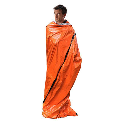 戶外防風毯單人露營應急PE鋁膜保暖睡袋防輻射隔熱保溫求生急救毯