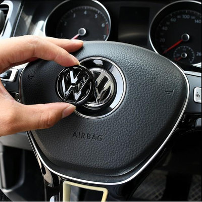 VW 福斯 beetle 13款 方向盤車標貼 方向盤標 氣囊標 亮片 裝飾貼 內飾改裝升級
