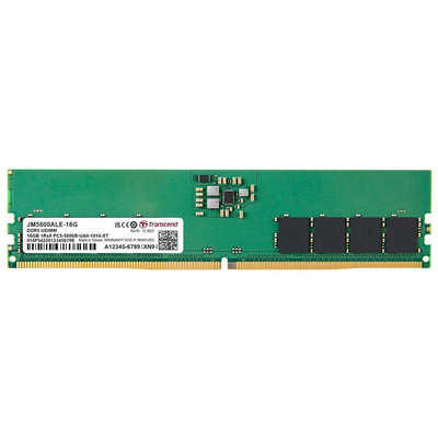 Transcend 創見 JetRam DDR5 5600 16GB 桌上型記憶體 JM5600ALE-16G