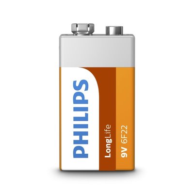 PHILIPS 飛利浦 碳鋅電池 乾電池 9V 電池 1入