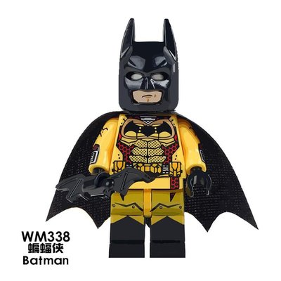 【積木班長】WM 338 金蝙蝠俠 蝙蝠俠 BATMAN DC 正義聯盟 人偶 袋裝/相容 樂高 LEGO 積木