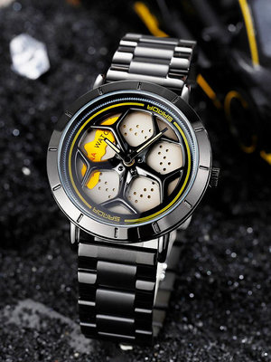 女生手錶 男士手錶 輪轂手錶男機械svj蘭博基尼機械時來運轉新概念可旋轉te37高級感