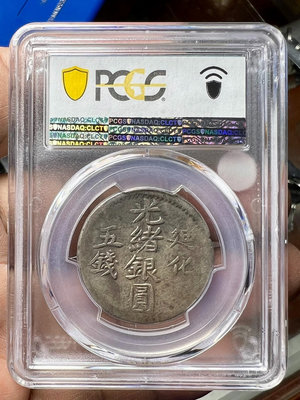 新疆銀幣精品光緒銀圓迪化五錢銀幣1322年120402