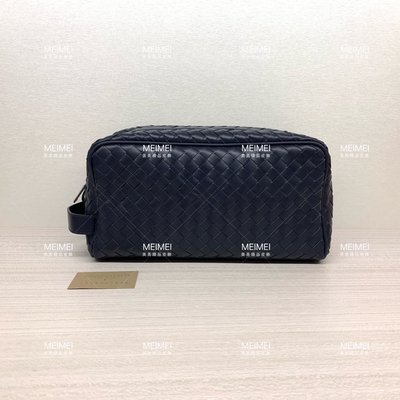 30年老店 預購 Bottega Veneta BV 深藍 編織 牛皮 手拿包 244706