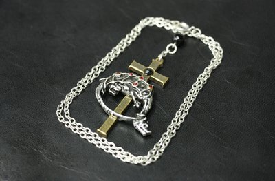 ALCHEMY Necklace 英國手工飾品 P554 the order of the dragon 十字架項鍊